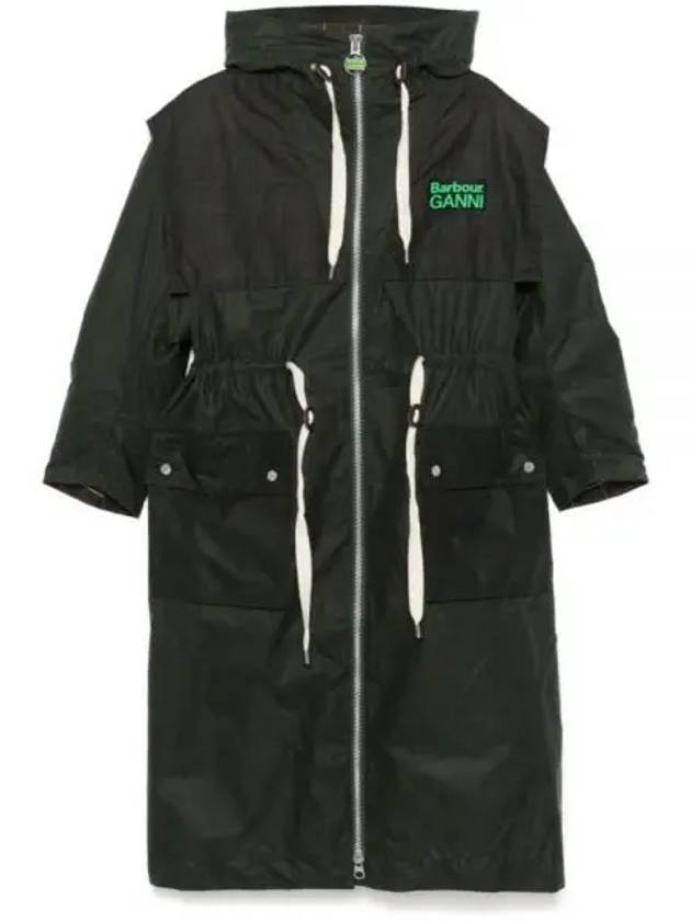 Ganni Oily Parka Green - BARBOUR - BALAAN 2