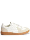 Tennis Logo Embossed Low Top Sneakers White - AMI - BALAAN 1