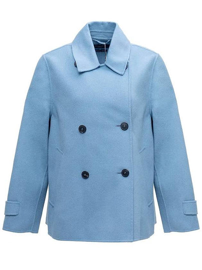 Usuale Virgin Wool Coat Sky Blue USUALE 050 - MAX MARA - BALAAN 2