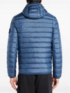 Loom Woven Chambers R Nylon Down TC Light Hoodie Down Jacket Avio Blue - STONE ISLAND - BALAAN 4