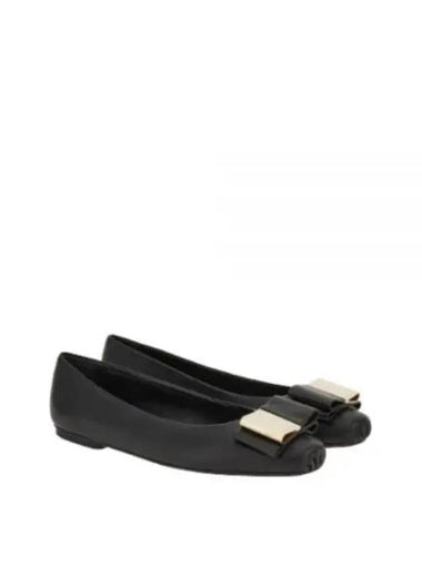 Ferragamo 01G255 763167 1G255 Double Bow Ballet Flat Shoes - SALVATORE FERRAGAMO - BALAAN 1