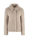 TEDINNO High Neck Teddy Jacket Beige 2310860139 002 - MAX MARA - BALAAN 2