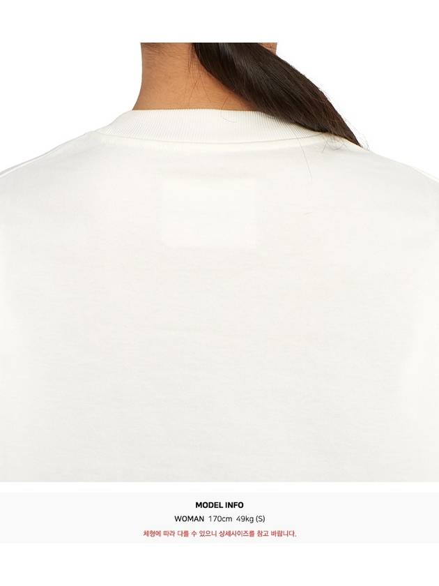 Logo Print Long Sleeve T Shirt White - JIL SANDER - BALAAN 8