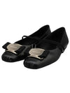 New Vara Plate Ballet Flat Black - SALVATORE FERRAGAMO - BALAAN 2