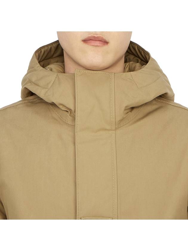 Ghost Piece Nylon Hooded Jacket Beige - STONE ISLAND - BALAAN 8