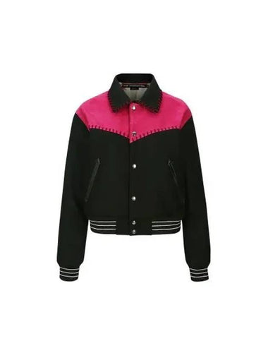 for WOMEN New Margo Western Varsity Jacket awa550w MAGENTA - ANDERSSON BELL - BALAAN 1