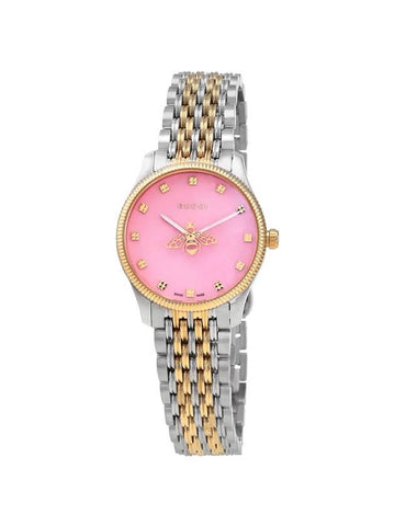 G Timeless 29MM Quartz Watch Pink YA1265030 - GUCCI - BALAAN 1