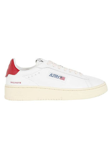 Dallas Low Top Sneakers White Red - AUTRY - BALAAN 1