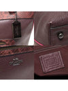 Women s Coach F20898 Oxblood Pebble Leather Python Embossed Tyler Tote 2WAY gt bag Gangbuk used luxury goods - COACH - BALAAN 8