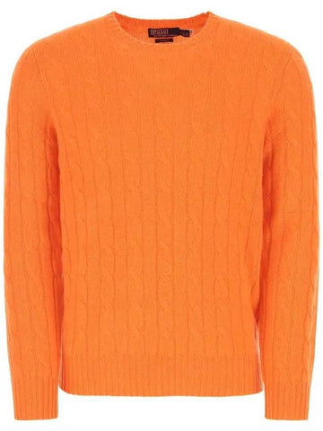 Cashmere Knit Top Orange - POLO RALPH LAUREN - BALAAN 1