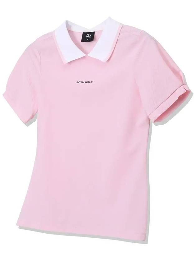 Puff Short Sleeve T-Shirt Women PINK - 20THHOLE - BALAAN 1