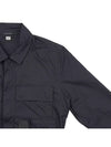 Men's Gabardine Shirt Zip Up Jacket Black - CP COMPANY - BALAAN 5