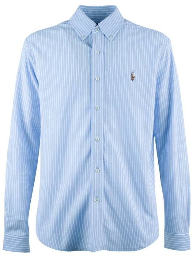 Ralph Lauren Oxford Shirt In Striped Knit - RALPH LAUREN - BALAAN 1