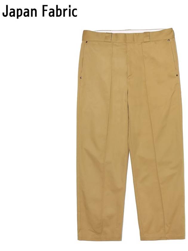 Cosmo Pin Tuck Regular Chino Pants Beige - OGARP - BALAAN 1