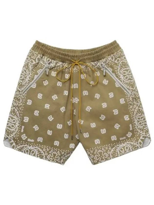 Bandana Shorts Pants Khaki - RHUDE - BALAAN 1