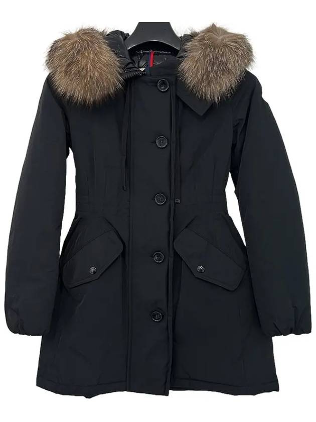 Women's Moncticole Goose Long Padded Parka Black - MONCLER - BALAAN 3