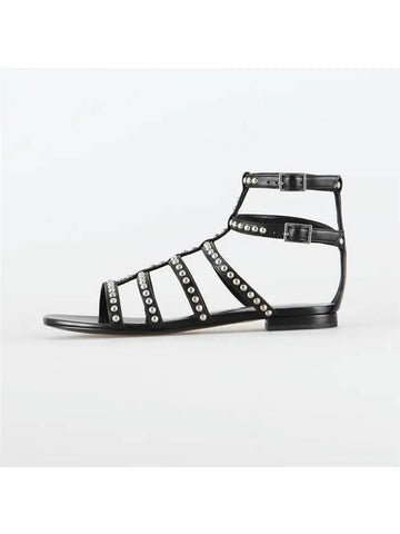 studded multistrap sandals 375354 CYU00 1000 - SAINT LAURENT - BALAAN 1