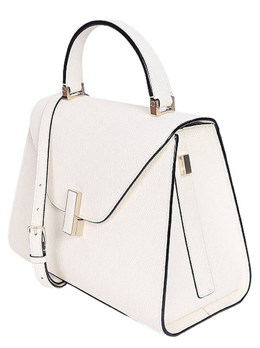 Women's Iside Medium Tote Bag White WBES0056028LOC99 WW - VALEXTRA - BALAAN 1