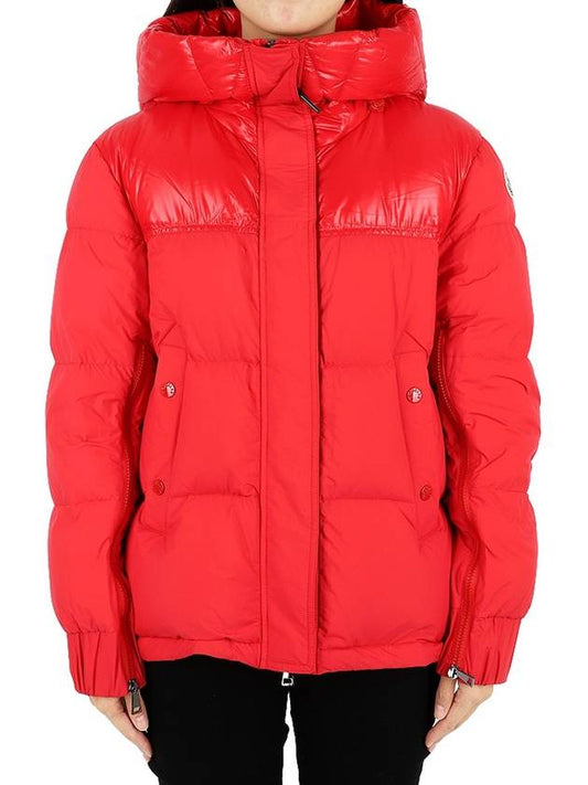 Monclair Women s ETIVAL Down Hooded Padded Jacket Red 1A00081 595A2 455 - MONCLER - BALAAN 1