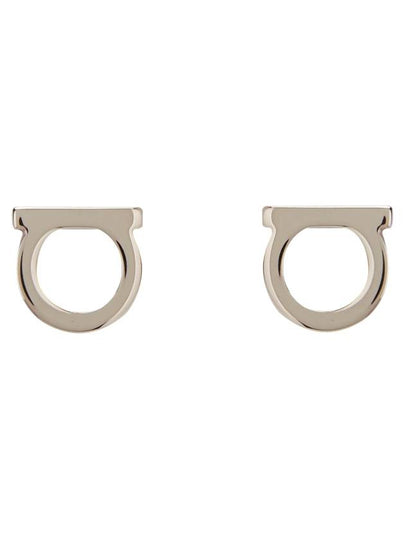 Gancini Earrings Silver - SALVATORE FERRAGAMO - BALAAN 2