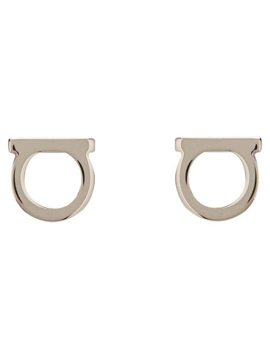 Gancini Earrings Silver - SALVATORE FERRAGAMO - BALAAN 2