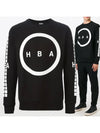 11th Anniversary Circular Logo Sweatshirt Black HMBA001F15002015 1001 - HBA HOOD BY AIR - BALAAN 1