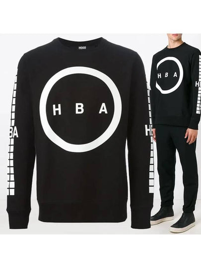 11th Anniversary Circular Logo Sweatshirt Black HMBA001F15002015 1001 - HBA HOOD BY AIR - BALAAN 2