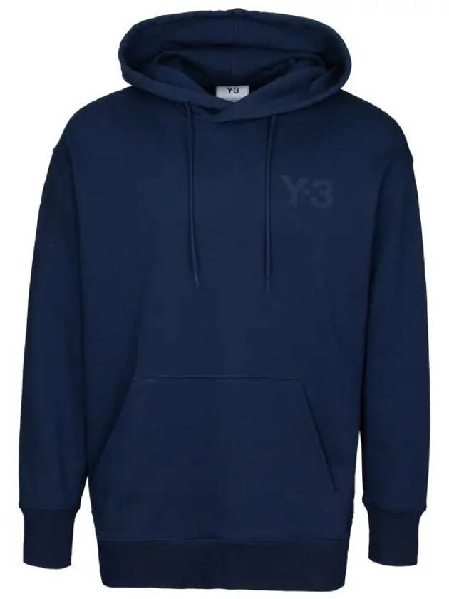 Classic Chest Logo Cotton Hoodie Navy - Y-3 - BALAAN 7