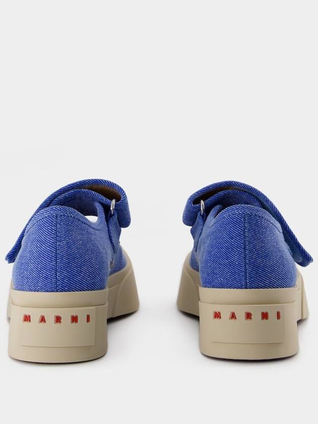 Mary Jane Sneakers - Marni - Cotton - Blue - MARNI - BALAAN 3