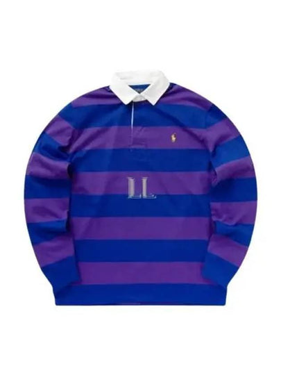 Striped Polo Shirt Purple Royal - POLO RALPH LAUREN - BALAAN 2