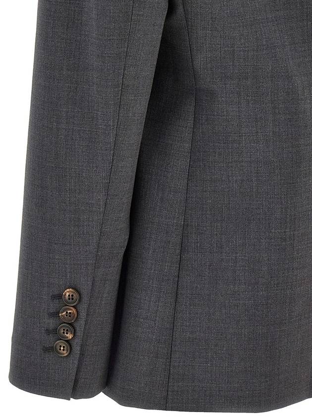 Brunello Cucinelli 'Monile' Single-Breasted Blazer - BRUNELLO CUCINELLI - BALAAN 4