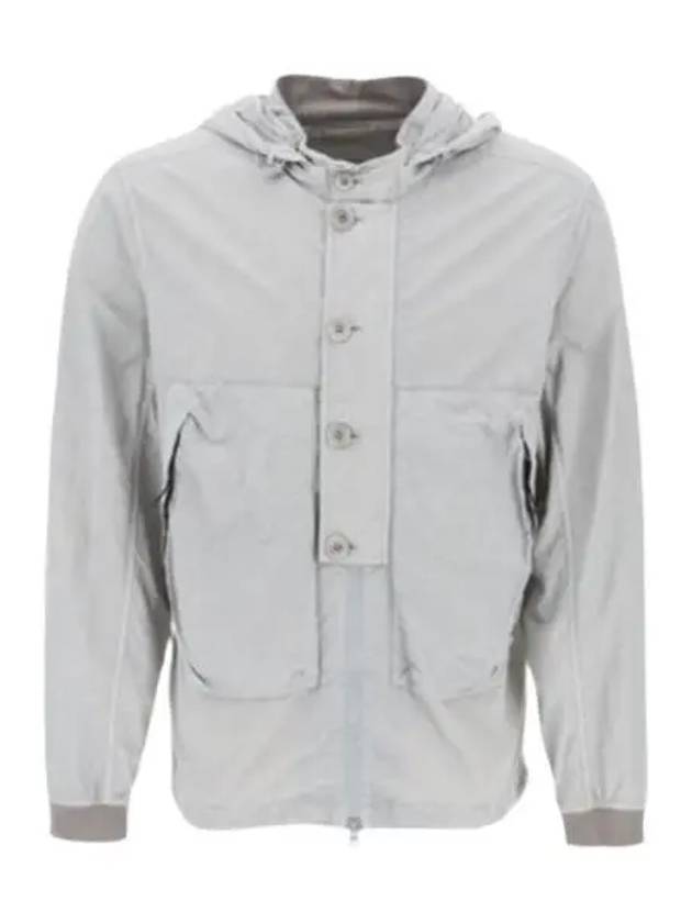 Flatt Nylon Goggle Over Long Sleeve Shirt Grey - CP COMPANY - BALAAN 2