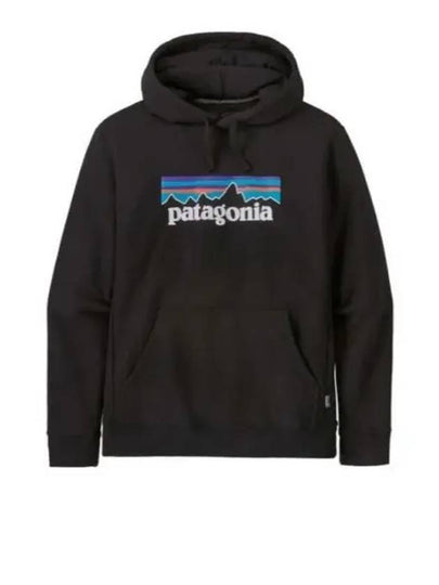 P 6 Logo Uprisal Hoodie Black - PATAGONIA - BALAAN 2