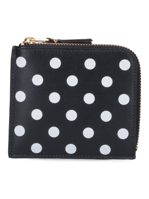 Polka Dot Zipper Coin Purse Black - COMME DES GARCONS WALLET - BALAAN 2