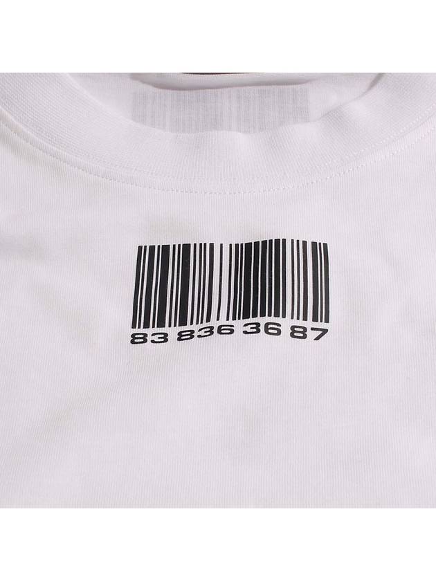 Barcode Printing Short Sleeve T Shirt White - VETEMENTS - BALAAN 4