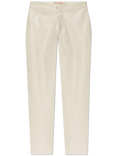 Marni Pants Made Of Combined Materials, Women's, Cream - MARNI - BALAAN 1