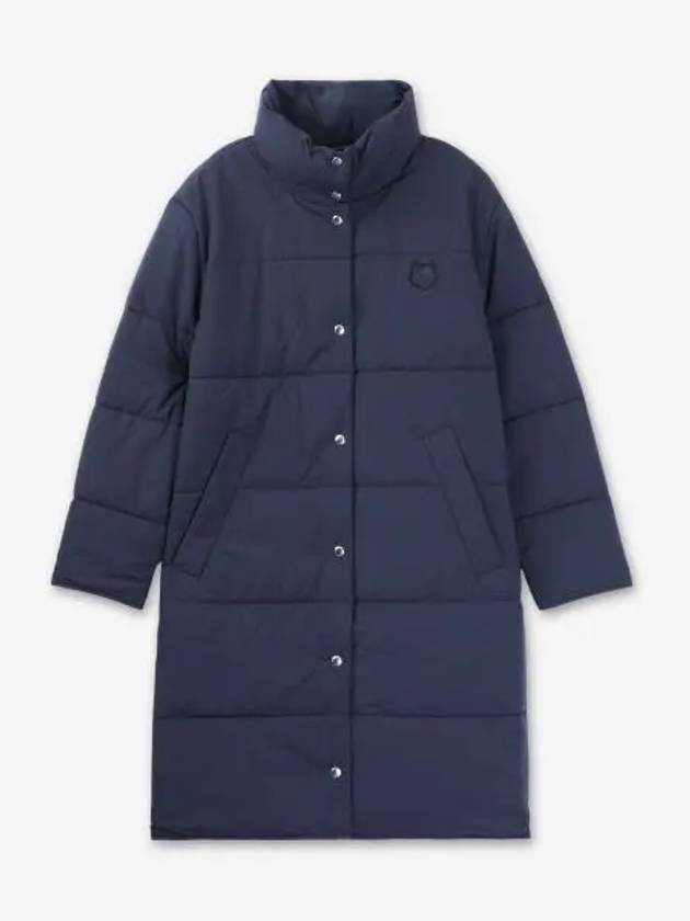 Quilted Coat Long Padded Navy NW02201WQ4033P480 - MAISON KITSUNE - BALAAN 1