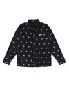 Paisley Logo Coach Jacket Black - ARCANE FUNK - BALAAN 1