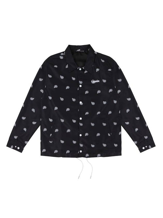 paisley logo coach jacket black - ARCANE FUNK - BALAAN 1