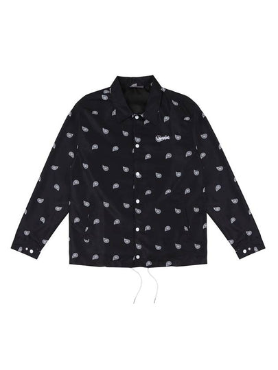 Paisley Logo Coach Jacket Black - ARCANE FUNK - BALAAN 2