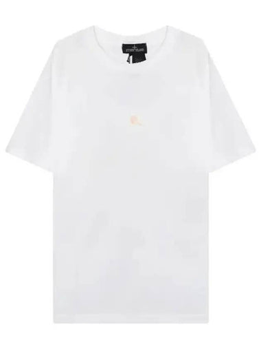 Shadow Project Logo Short Sleeve T-Shirt White - STONE ISLAND - BALAAN 1