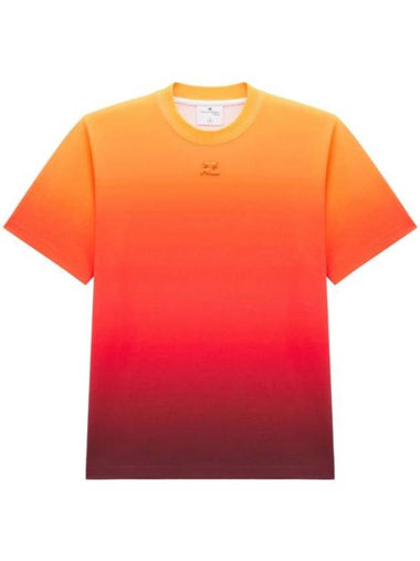 Short Sleeve T-Shirt 523JTS083JS0071 I003 GRADIENT SUNSET - COURREGES - BALAAN 1