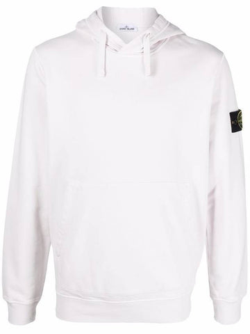 Waffen Patch Cotton Fleece Hoodie Rose - STONE ISLAND - BALAAN 1