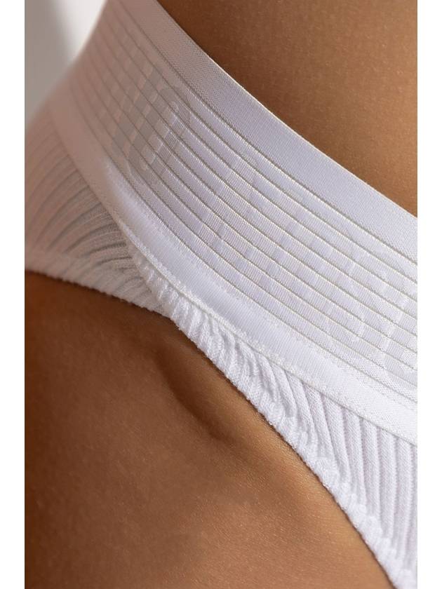 Moschino Ribbed Briefs, Women's, White - MOSCHINO - BALAAN 4