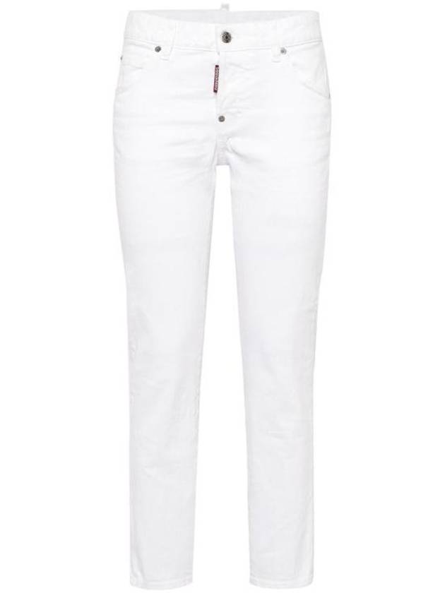 Bull Cool Girl Low Rise Denim Jeans White - DSQUARED2 - BALAAN 1