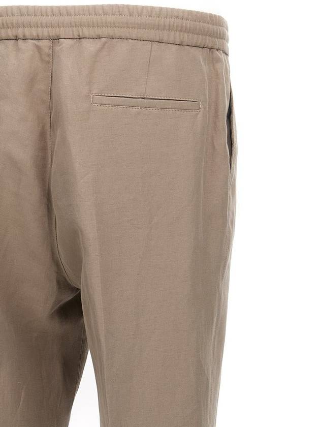 Brunello Cucinelli Linen Trousers - BRUNELLO CUCINELLI - BALAAN 4