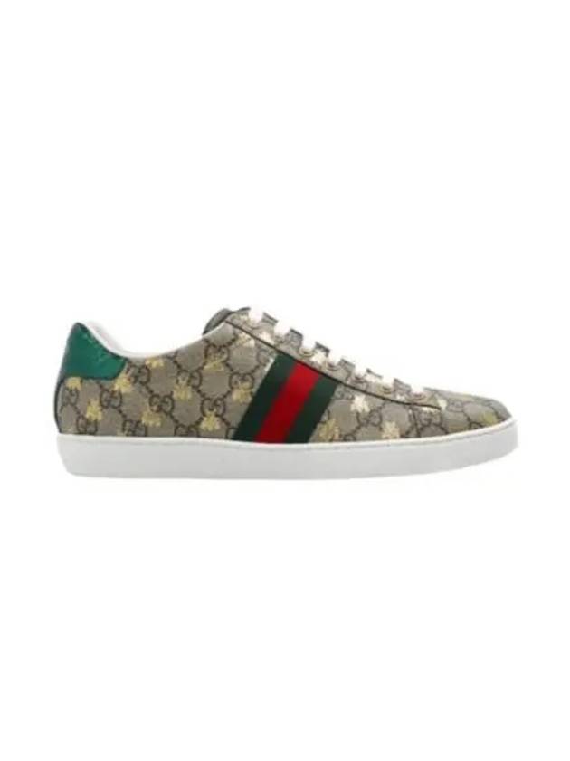 Ace GG Supreme Bees Low Top Sneakers Beige - GUCCI - BALAAN 2