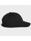 Eyewear Triomphe Embroidery Cotton Ball Cap Black - CELINE - BALAAN 5