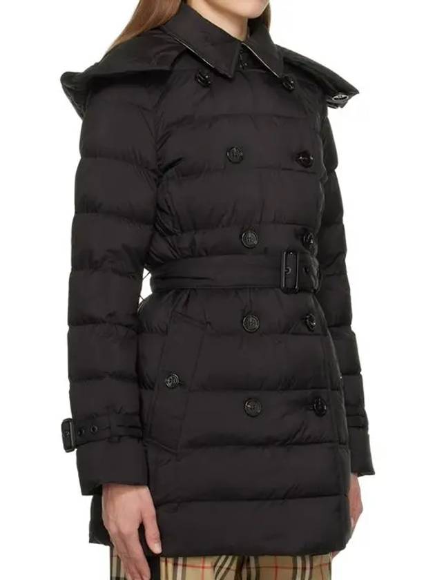 Detachable Hoodie Puffer Coat Padded Black - BURBERRY - BALAAN 4