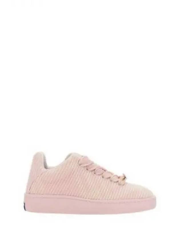 Check Knit Box Low-Top Sneakers Pink - BURBERRY - BALAAN 2